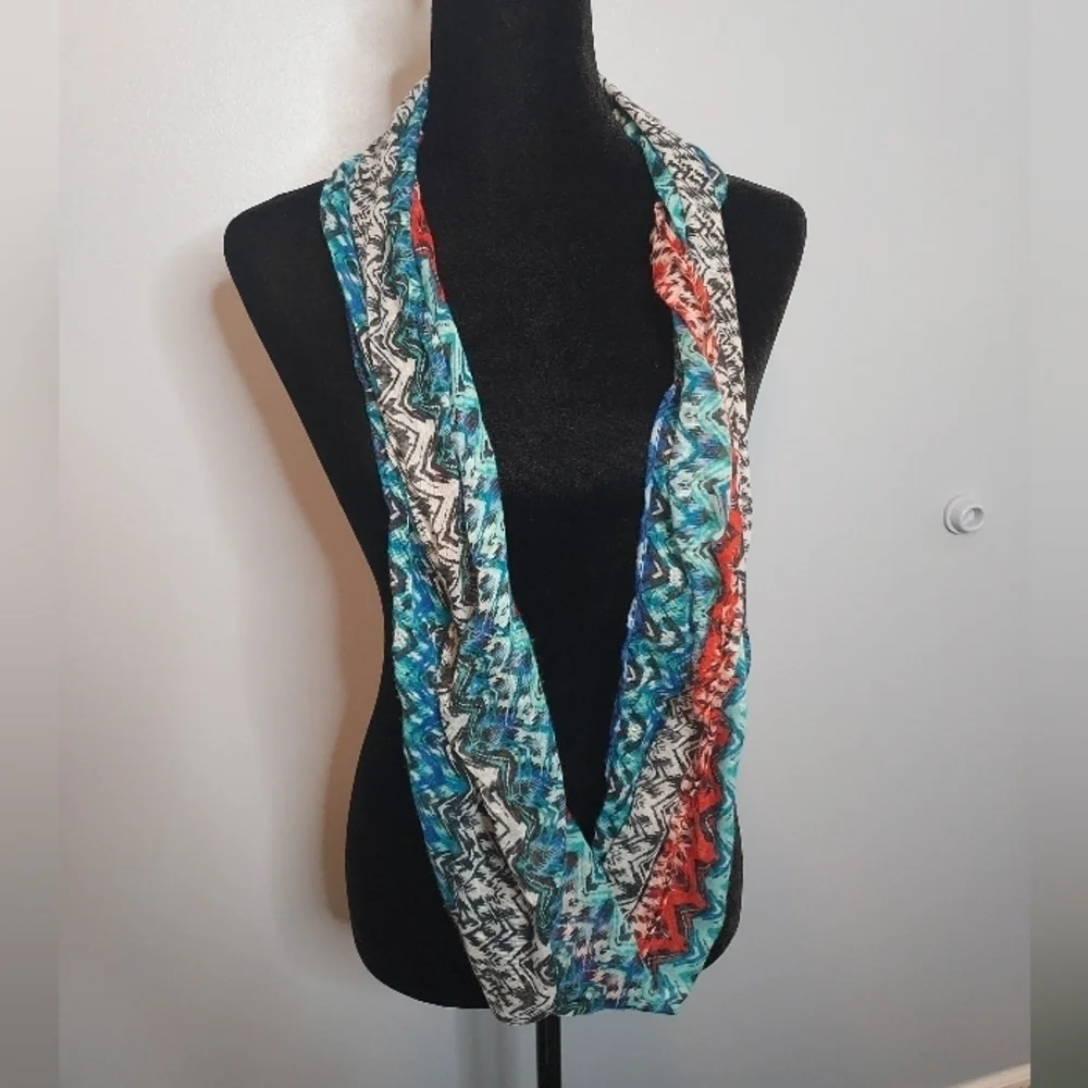 Neon Soul Chevron Infinity Scarf
